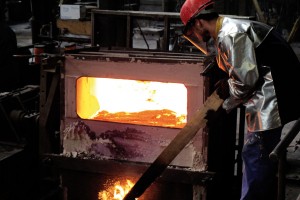Copper casting part process Durville